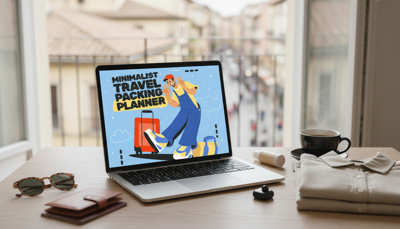 Pack Light, Travel Calm: Minimalist Digital Packing Planner